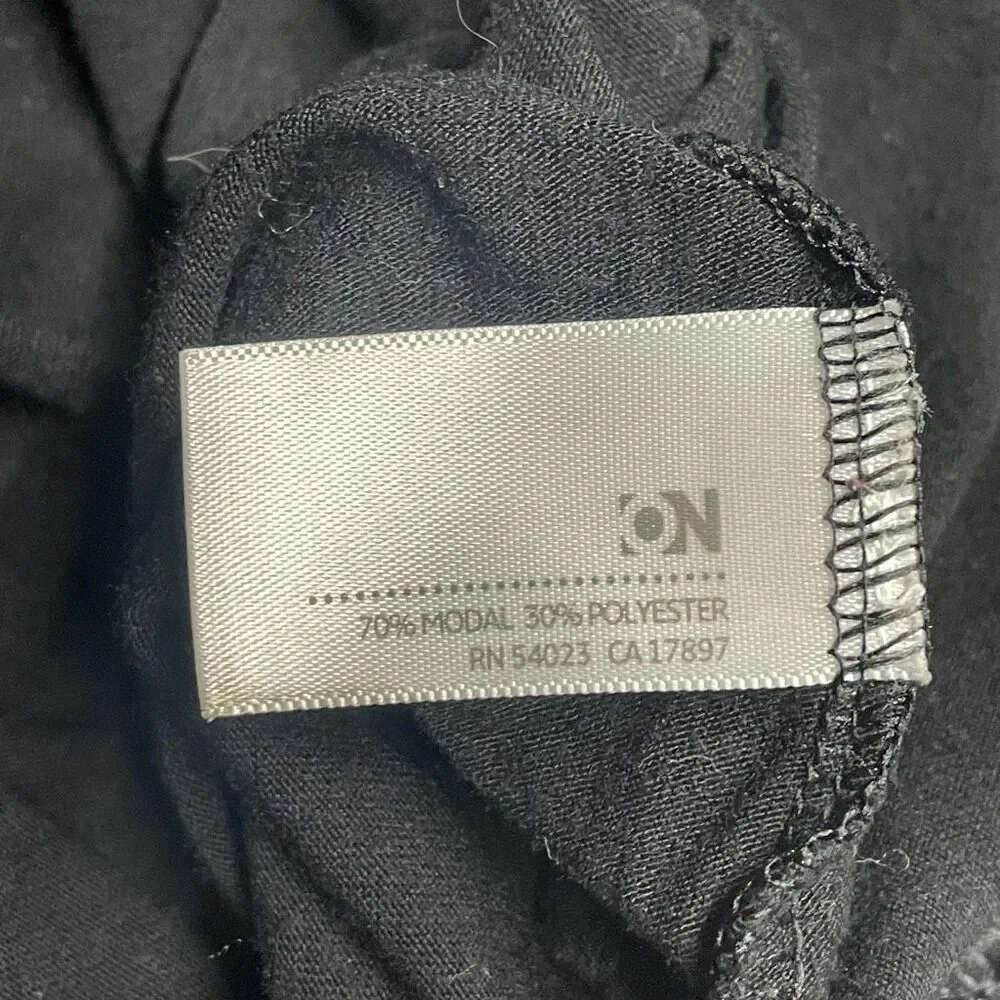 Old Navy Black Bubble Puff Sleeve Scoop Neck Top